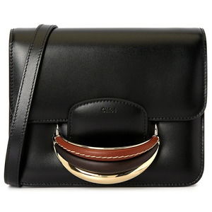 Chloe Kattie Leather Shoulder Bag Black